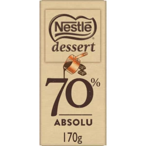 Tablette de chocolat noir 70% - 170g