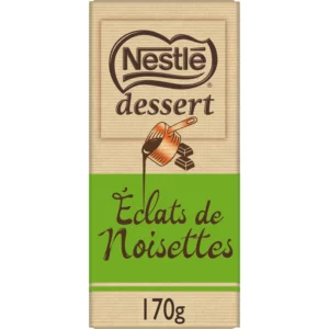 Tablette de chocolat noir aux éclats de noisettes - 170g